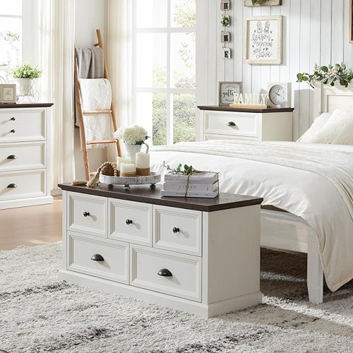 Winston Porter Muhsinah 45" 5 Drawer Dresser for Bedroom, Organizer